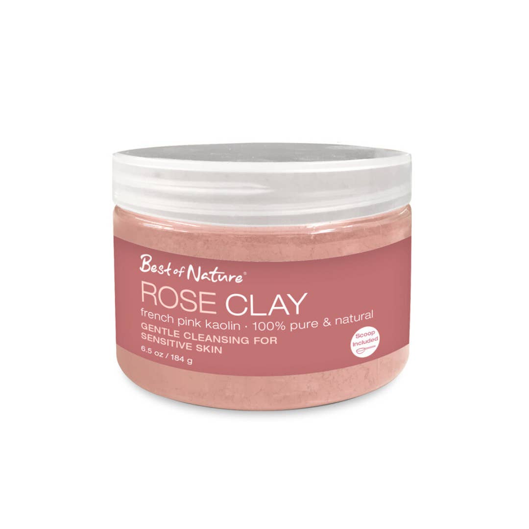 Best of Nature - Venta al por mayor Limpiadores faciales - Arcilla Rosa: Arcilla Facial Suave y Exfoliante de Caolín Rosa Francés