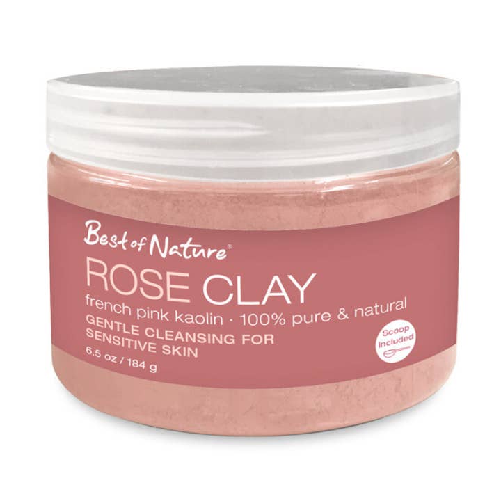 Best of Nature – wholesale Facial cleanser – Rose Clay: French Pink Kaolin Mild Facial Clay and Exfoliant0