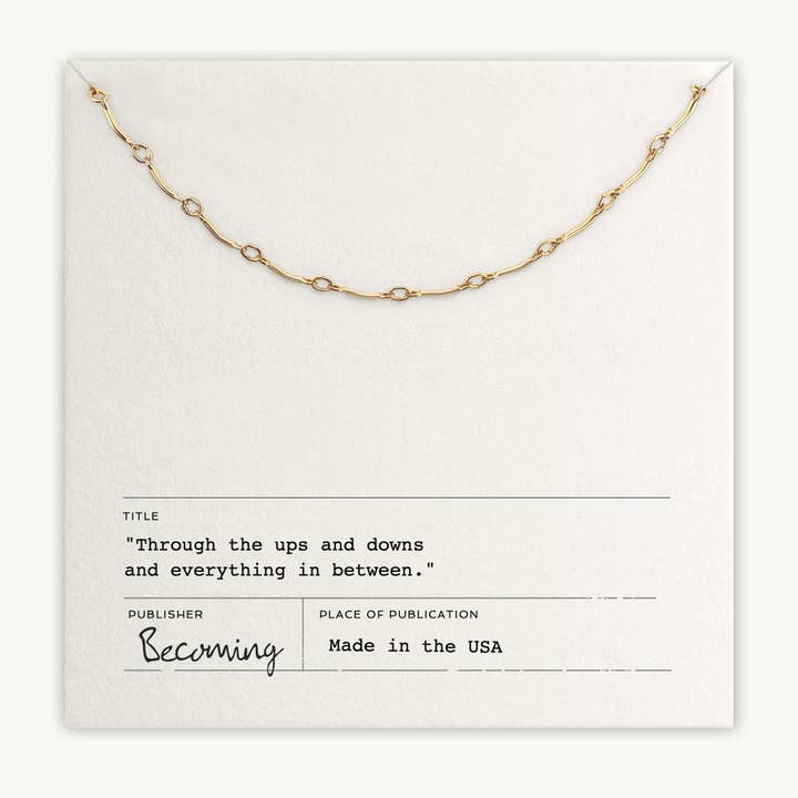 Becoming Jewelry - Wholesale Pendant/Charm Necklace - Ups & Downs Necklace