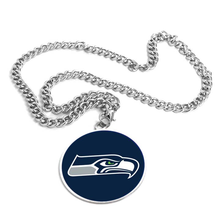 NFL Seattle Seahawks Team Emblem Fan Chain Necklace for wholesale by Aminco USA