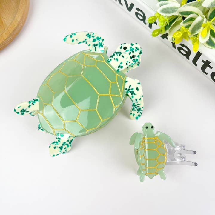 Fermaglio a forma di artiglio di tartaruga verde chiaro, fermaglio per peli di animali per la vendita all'ingrosso da parte di TheDivaSoap