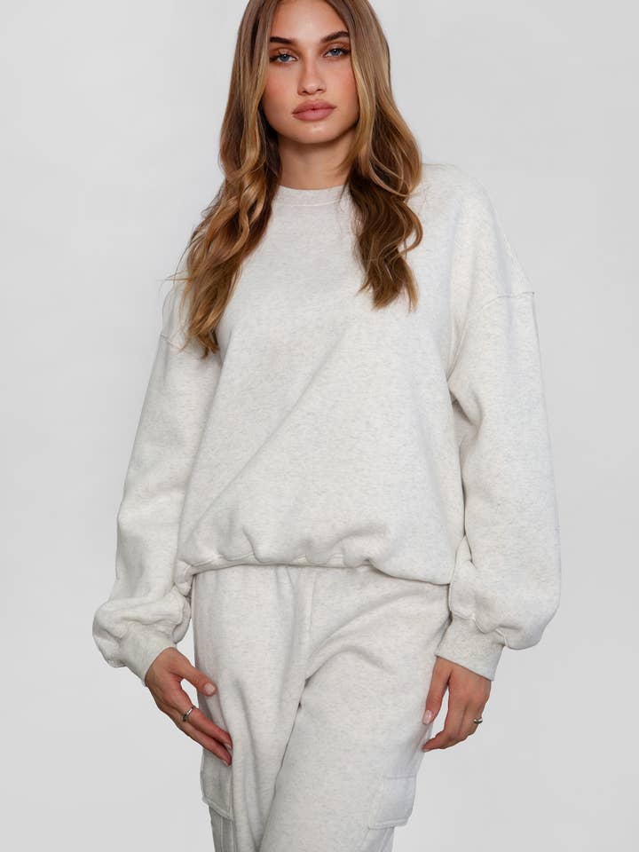 TICTOC - Wholesale Sweatshirt - Women's - VARSITY Plush Fleece Crew Neck Lounge Pullover Sweatshirt25