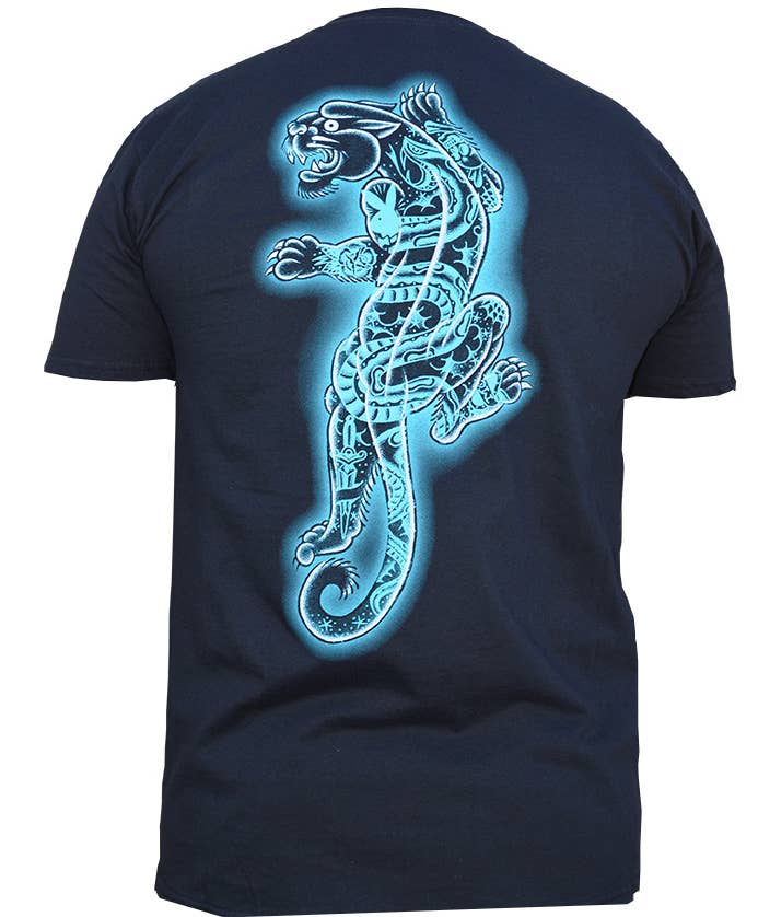 Noir Panthère Tatouée - T-shirt Graphique pour Homme en vente sur Faire3