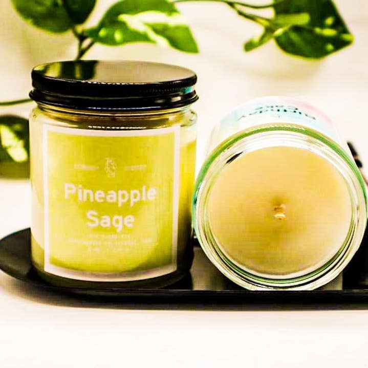 Mezcla de soja hecha a mano con piña y salvia para venta al por mayor de korososcents