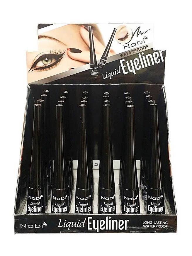 LE 01 - FLÜSSIGER EYELINER 24er SET SCHWARZ für den Großhandel von Nabi Cosmetic