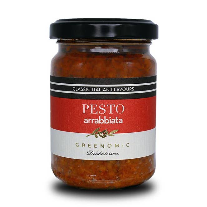 PESTO ARRABBIATO per la vendita all'ingrosso da parte di Greenomic Delikatessen GmbH Co. KG