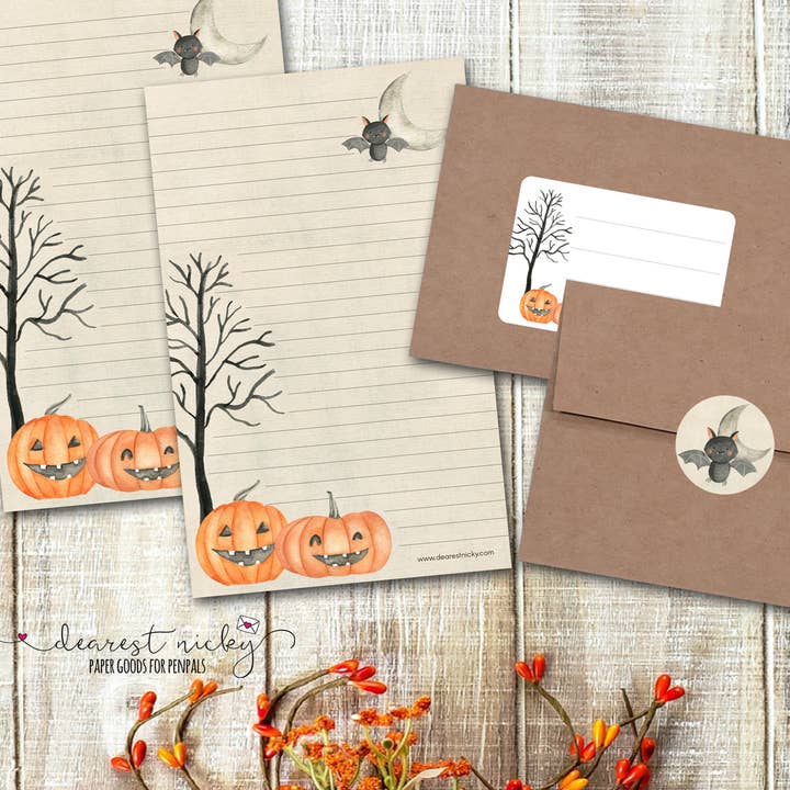 Conjunto de Escrita de Letra Jack-O'-Lanterns por atacado de Dearest Nicky