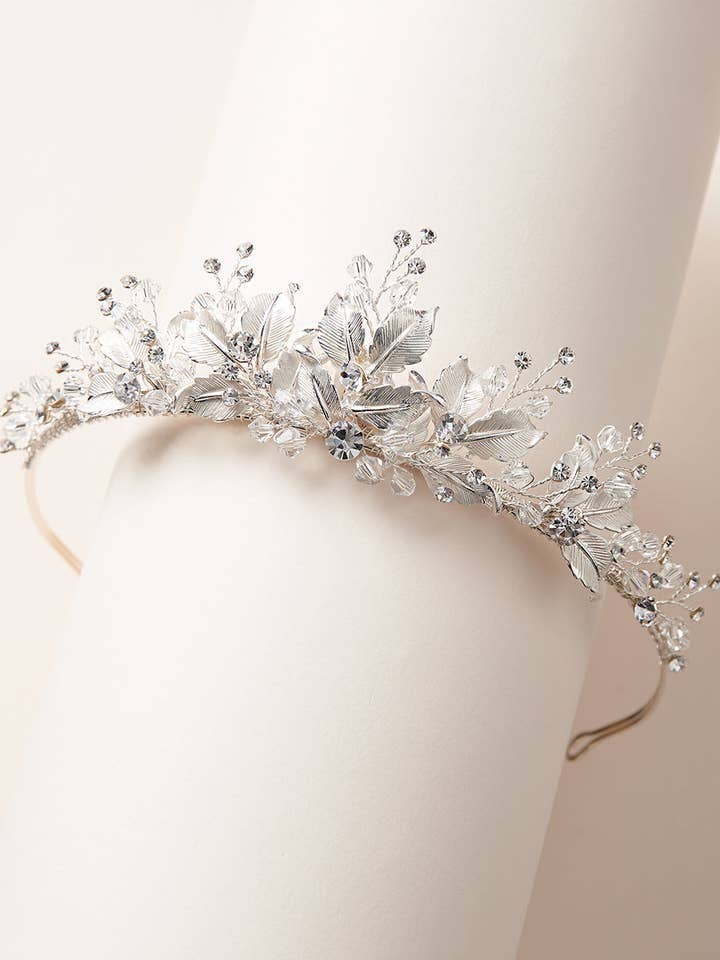 Juliet Floral Tiara for wholesale by Dareth Colburn Designs