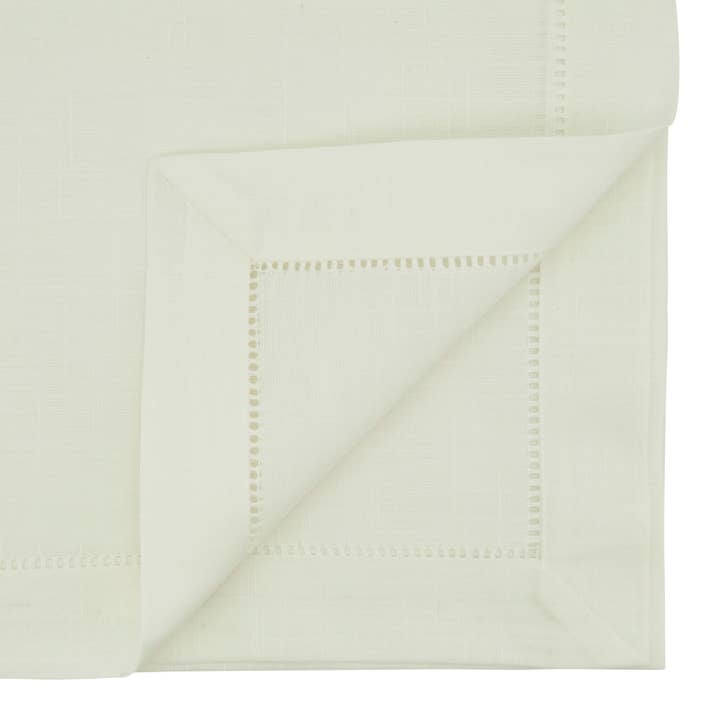 Ivoire Nappe avec bordure ourlée en vente sur Faire2