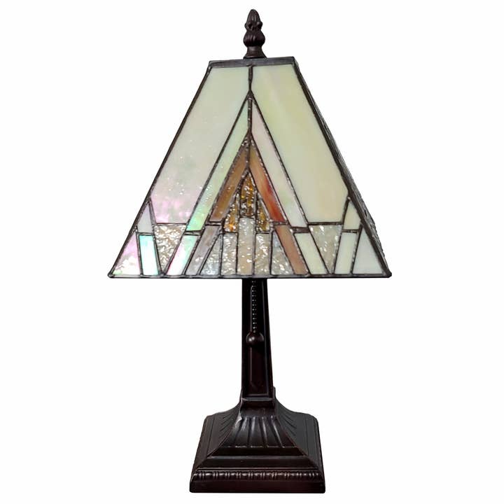 HomeRoots - Wholesale Accent/Desk Lamp - 15" Tiffany Yellow and Amber Mission Style Table Lamp