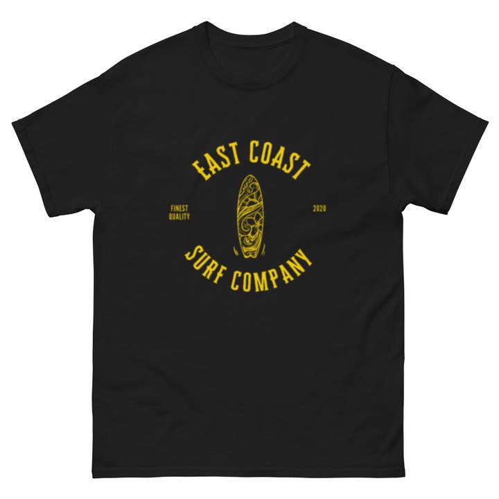 The Belmar Yellow | Classic Surf t-shirt | EC SURF CO for wholesale by East Coast Surf Company