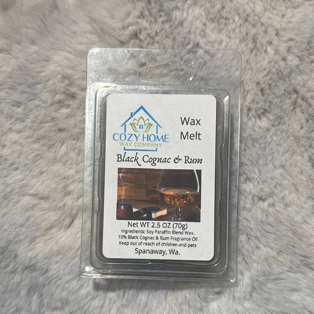 Cozy Home Wax Company - Wholesale Wax Melt - Black Cognac & Rum Wax Melt 2.5oz0