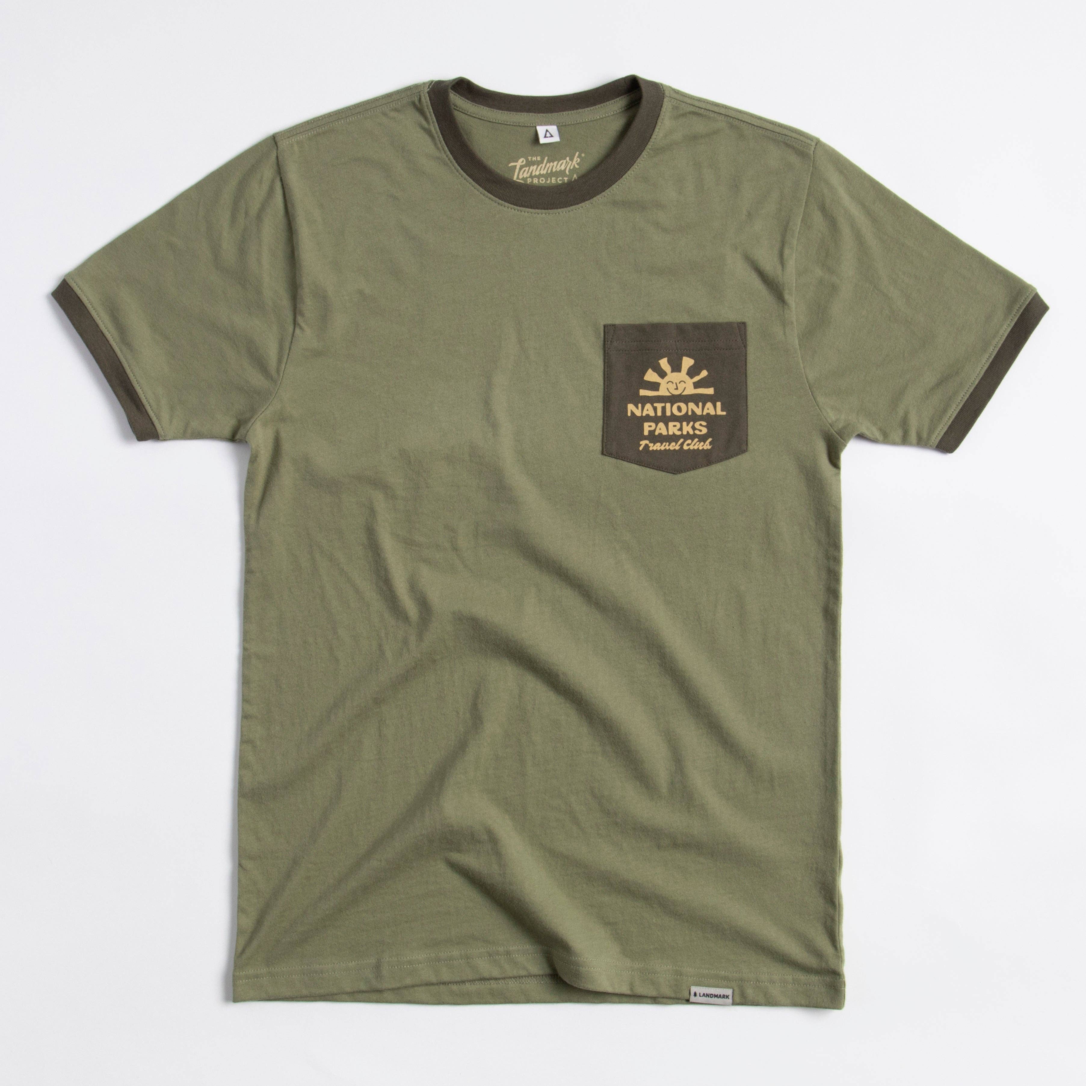 The Landmark Project – wholesale Screen printed t-shirt – unisex – National Parks Coast-to-Coast Unisex Short Sleeve Ringer Tee w/ Pocket3
