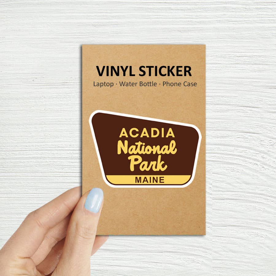 Coastal Creators of Connecticut - Wholesale Phone & Laptop Stickers - Acadia National Park Maine Laptop Water Bottle Sticker0