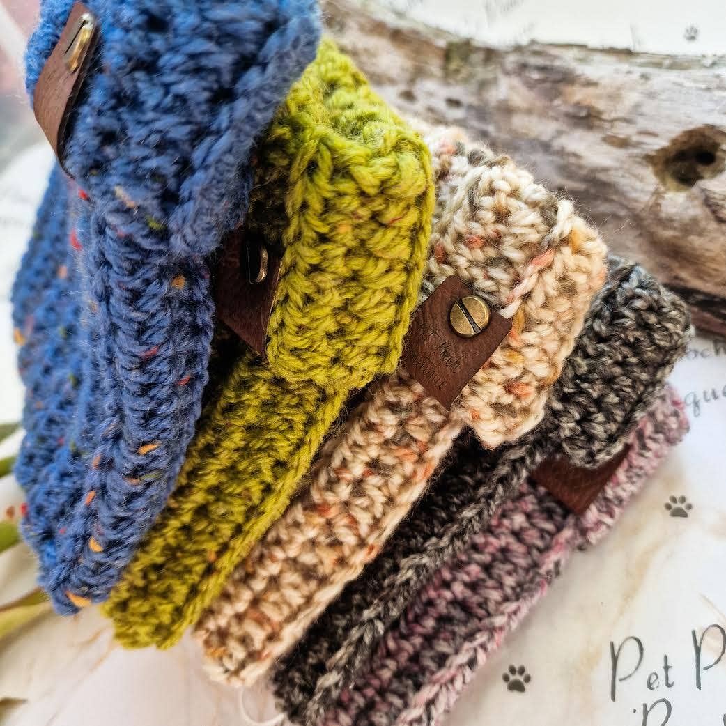 Pet Pooch Boutique - Wholesale Pet snood – Dog - Maple Cookie Roll Top Dog Knitted Snood- UK made/autumn5