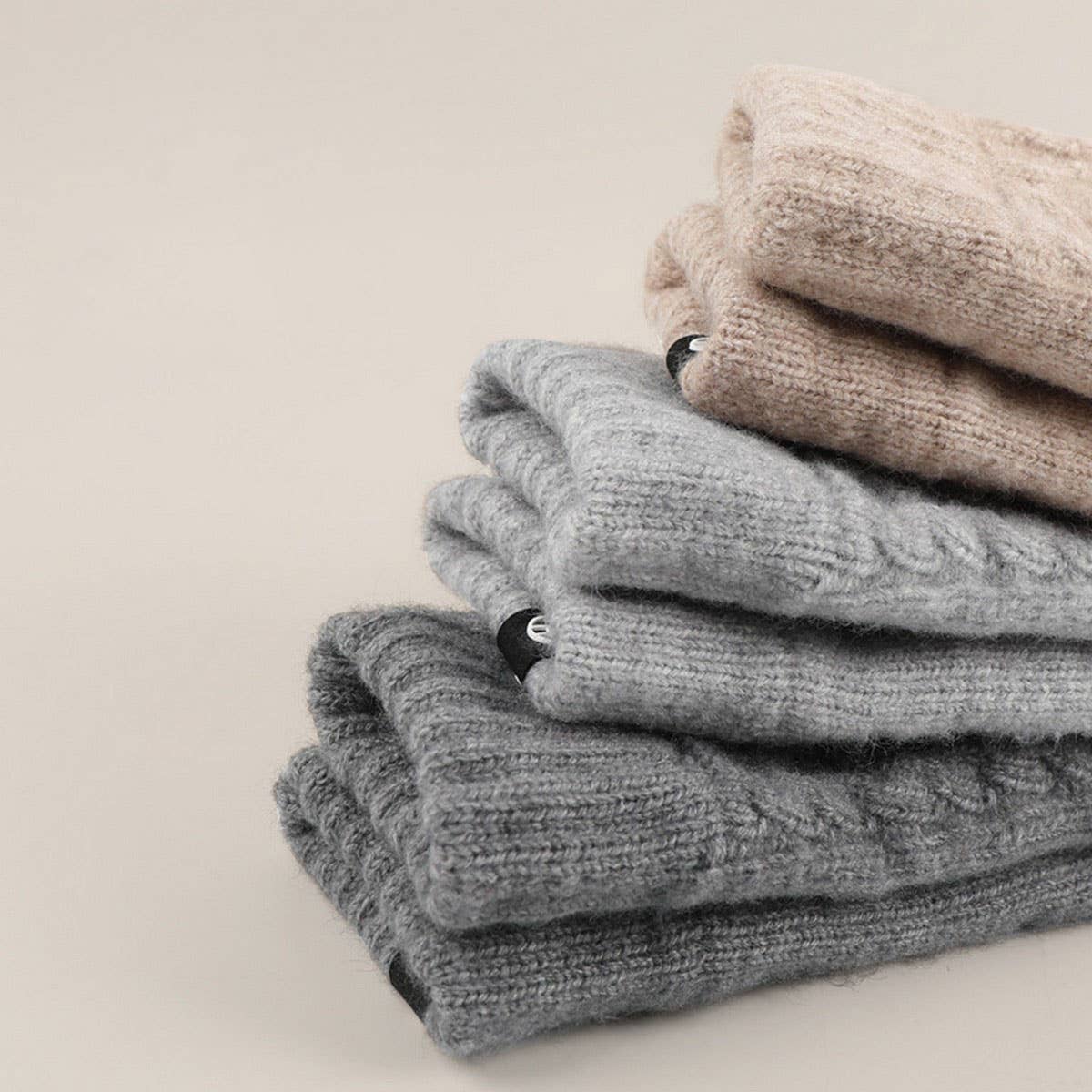 ACCITY - Wholesale Gloves - Unisex - WINTER SOLID COLOR TOUCH SCREEN KNITTED GLOVES_CWAG04116