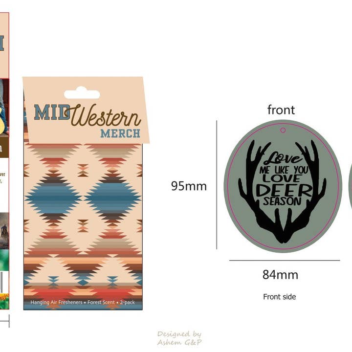 The Front Porch Label - Wholesale Car Freshener - Women's - Love Me Like You Love Deer Season Air Freshener2