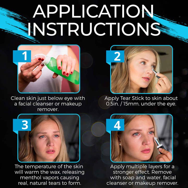 Narrative Cosmetics - Wholesale Eyelash/Brow Serum - Tear Stick Menthol-Infused Wax for Natural Tears on Cue2