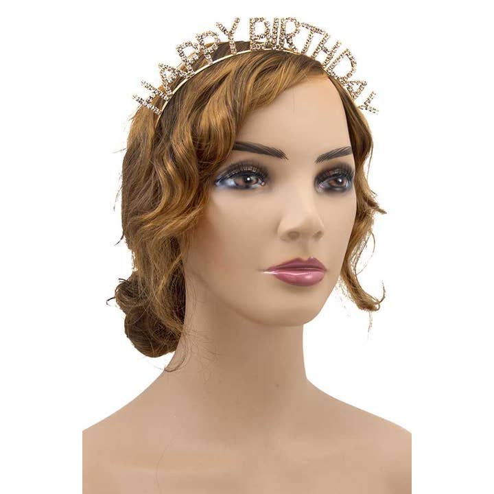 anbfashion - Wholesale Haarband - Dames - STRASS PAVE HAPPY BIRTHDAY HOOFDBAND 65