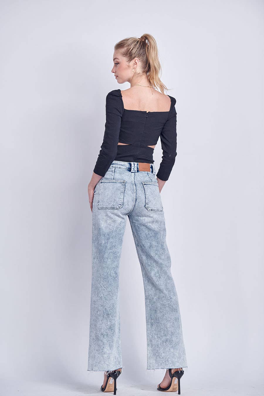 ARTEMIS VINTAGE – Engroshandel Jeans - Dame – 90'S VINTAGE HØJHUS KOMFORT STRETCH BREDE JEANS3