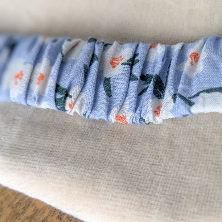 Shakti.ism - Wholesale Sleep/Eye Mask - Nepali cotton velvet sleep masks with floral design, blue3