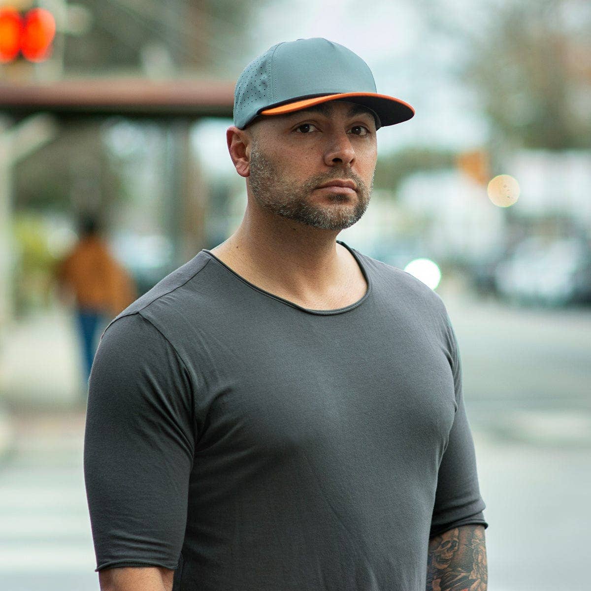 Wild Bills Blanks - Wholesale Trucker Hat - Unisex - GULF | Steel & Orange5