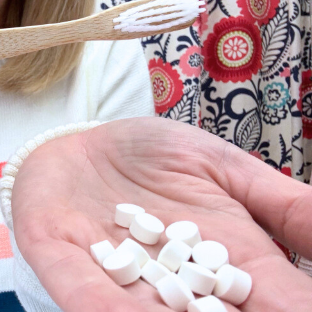 Community Goods - Wholesale Toothpaste - Paper Pouch - Whitening Mint Toothpaste Tablets: Vegan3