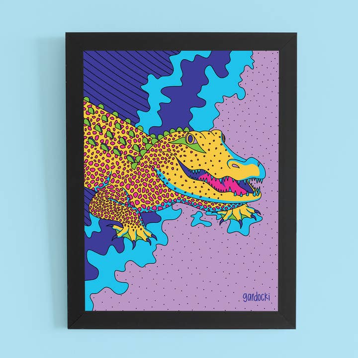 Alligator Art Print voor wholesale door Brianna Gardocki Art