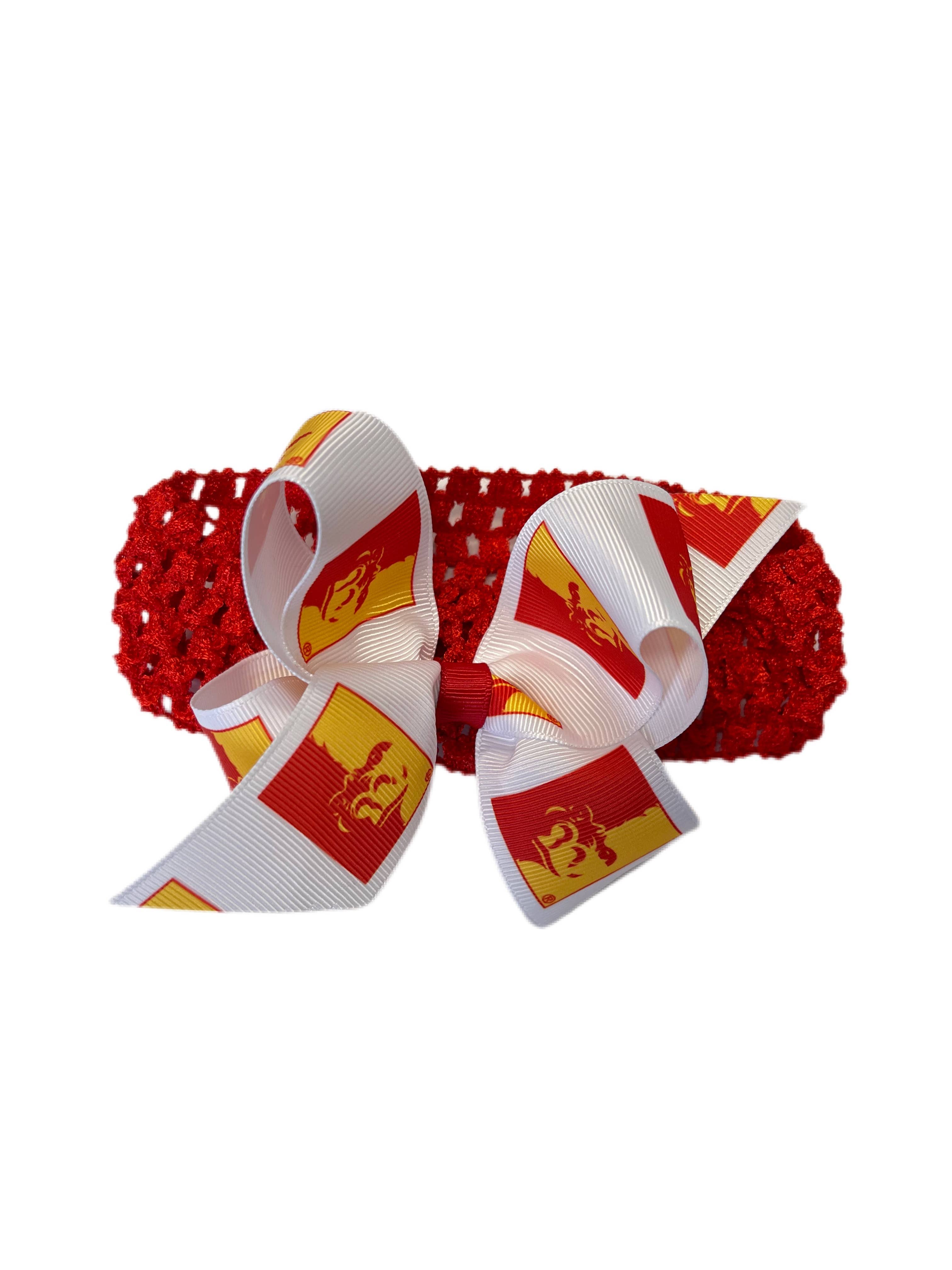 USA Licensed Bows and Accessories – wholesale Fashion headband – women's – Crochet Headband W/ Junior Bow #2615