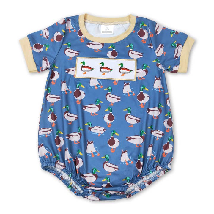 Yawoo Garments - Wholesale Bodysuit (Non-Footed) - Baby - Short sleeves duck baby boy summer romper3