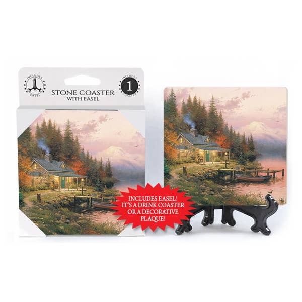 SJT Enterprises, Inc. - Wholesale Coasters - The Garden of Prayer stone/concrete gazebo with creek