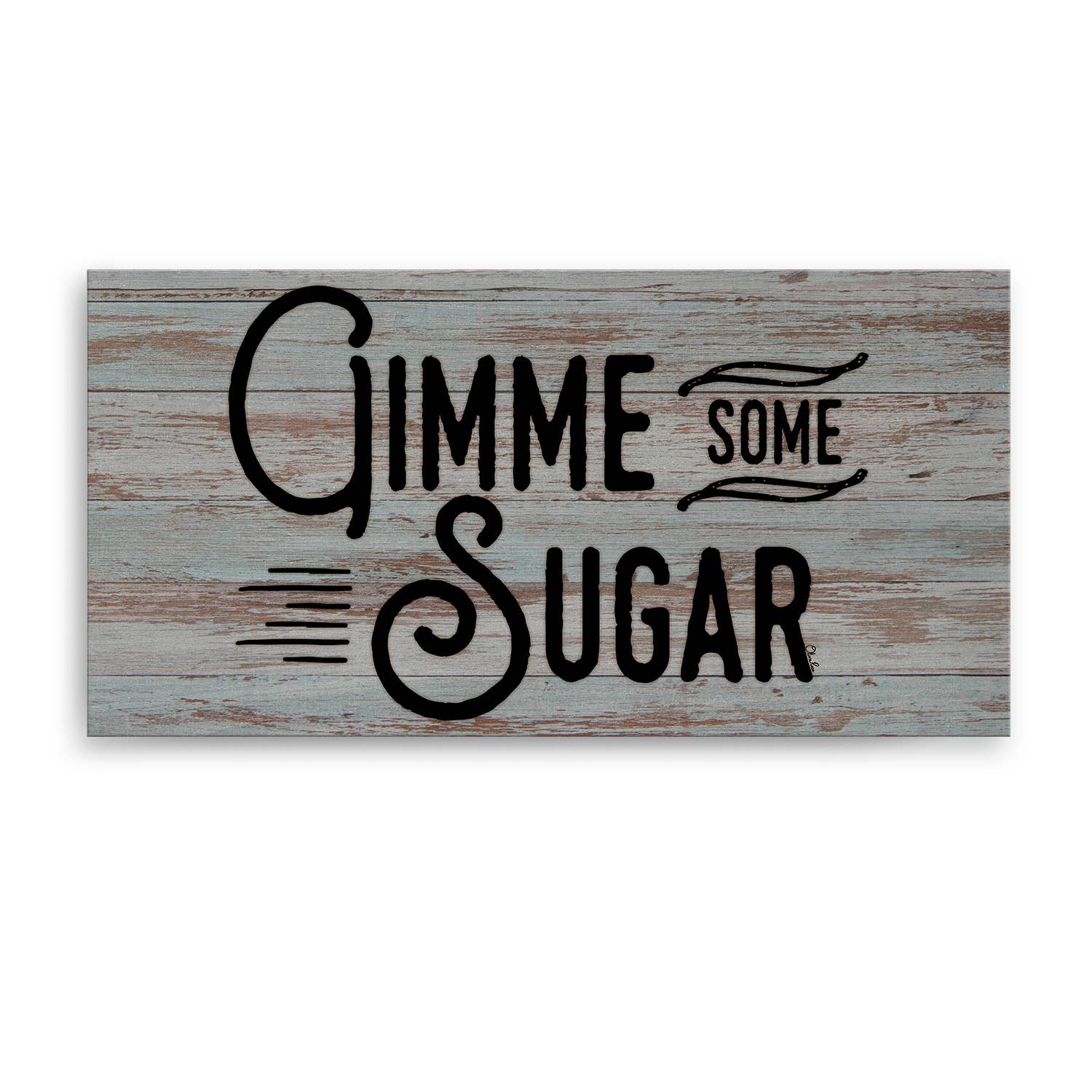 Ready2hangart, Inc. - Wholesale Sign - Gimme Some Sugar' Farmhouse Wrapped Canvas Textual Wall Art2