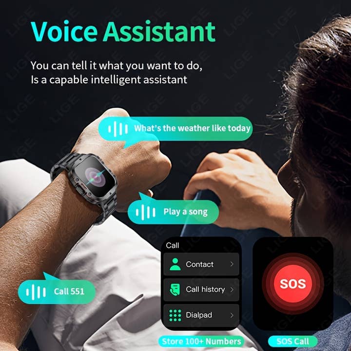 Shop Celino - Wholesale Wrist Watch - Men's - Smart Watch for Men with Voice Assistant & Sports Modes
