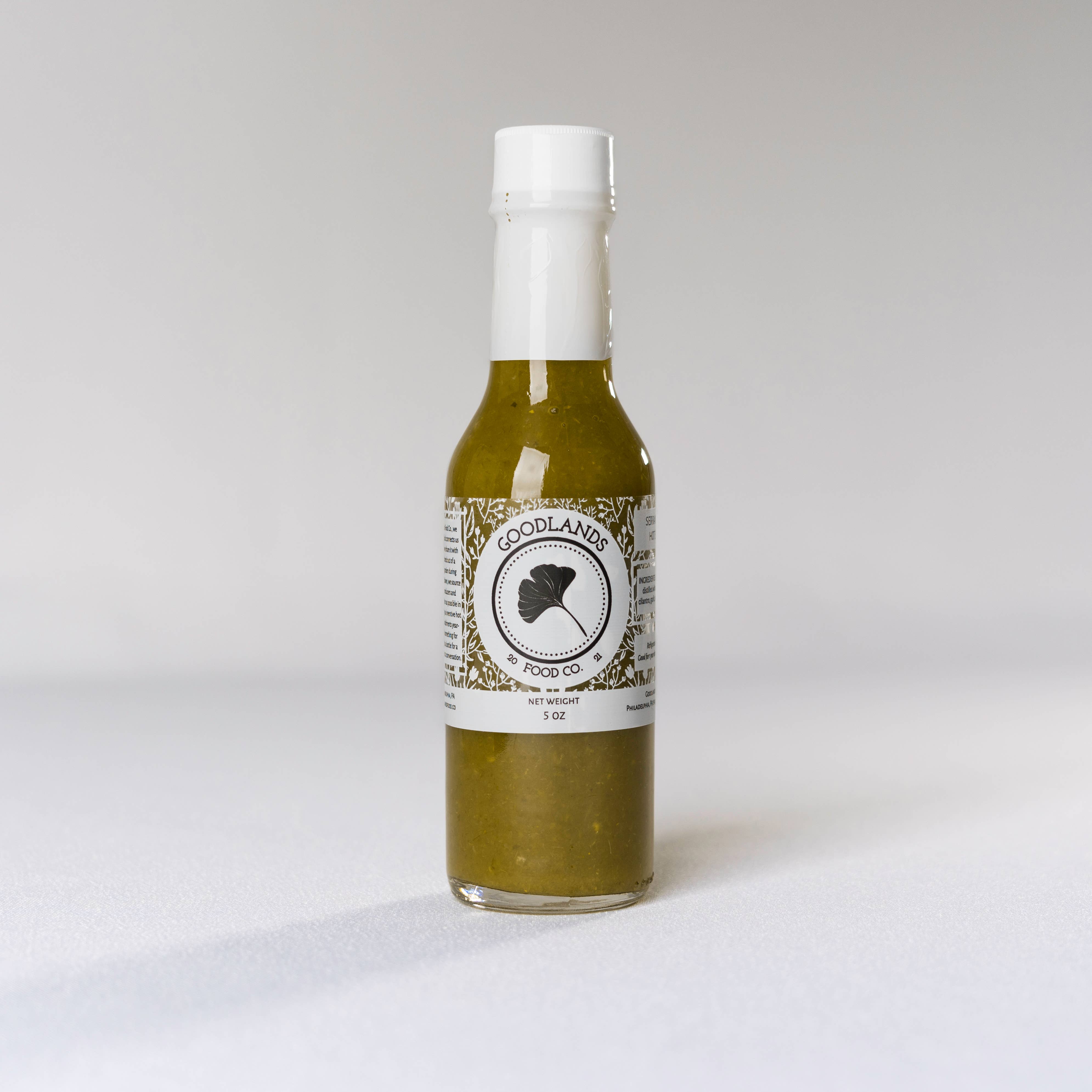 Goodlands Food Co. - Wholesale Hot Sauce - Serrano Cilantro Lime Hot Sauce (5oz)