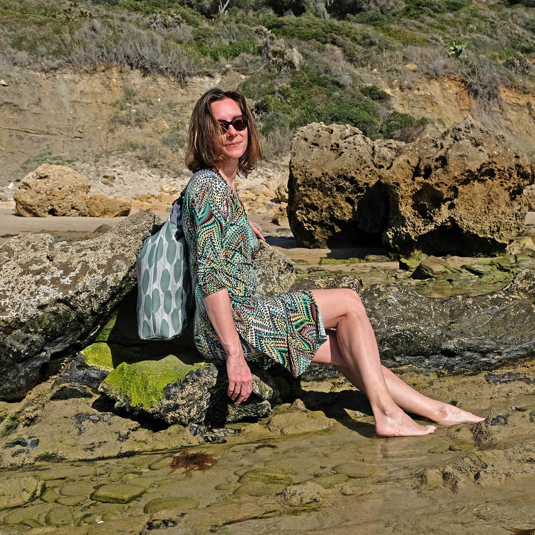 Ikuri - Vendita all'ingrosso Sacca impermeabile - Bambini e neonati - Drybag impermeabile SUP Surf con motivo foglie di banana6