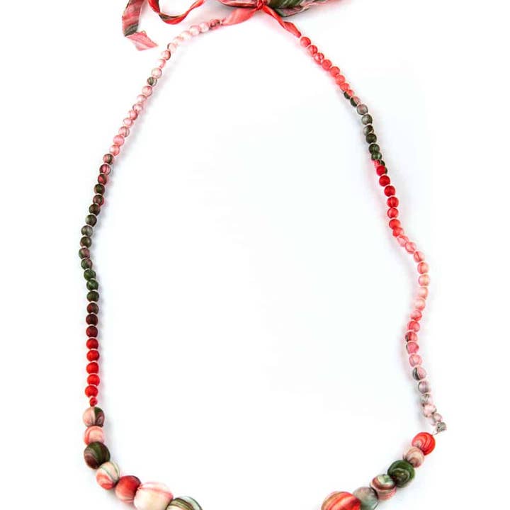LOOM Fair Trade - Wholesale Beaded/Pearl Necklace - Kon 2 d silk necklace0