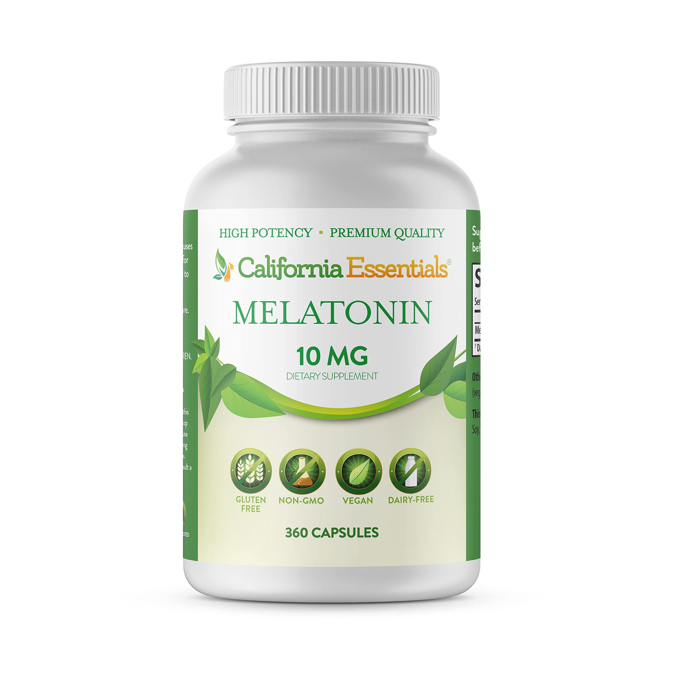California Essentials - Wholesale Oral Supplement/Vitamin - Melatonin Natural Sleep Aid Supplement - 10mg Gluten Free11