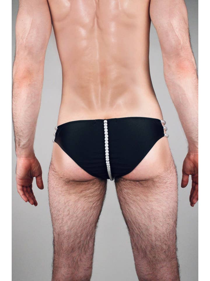 Black Pearl Swim Brief for wholesale on Faire3