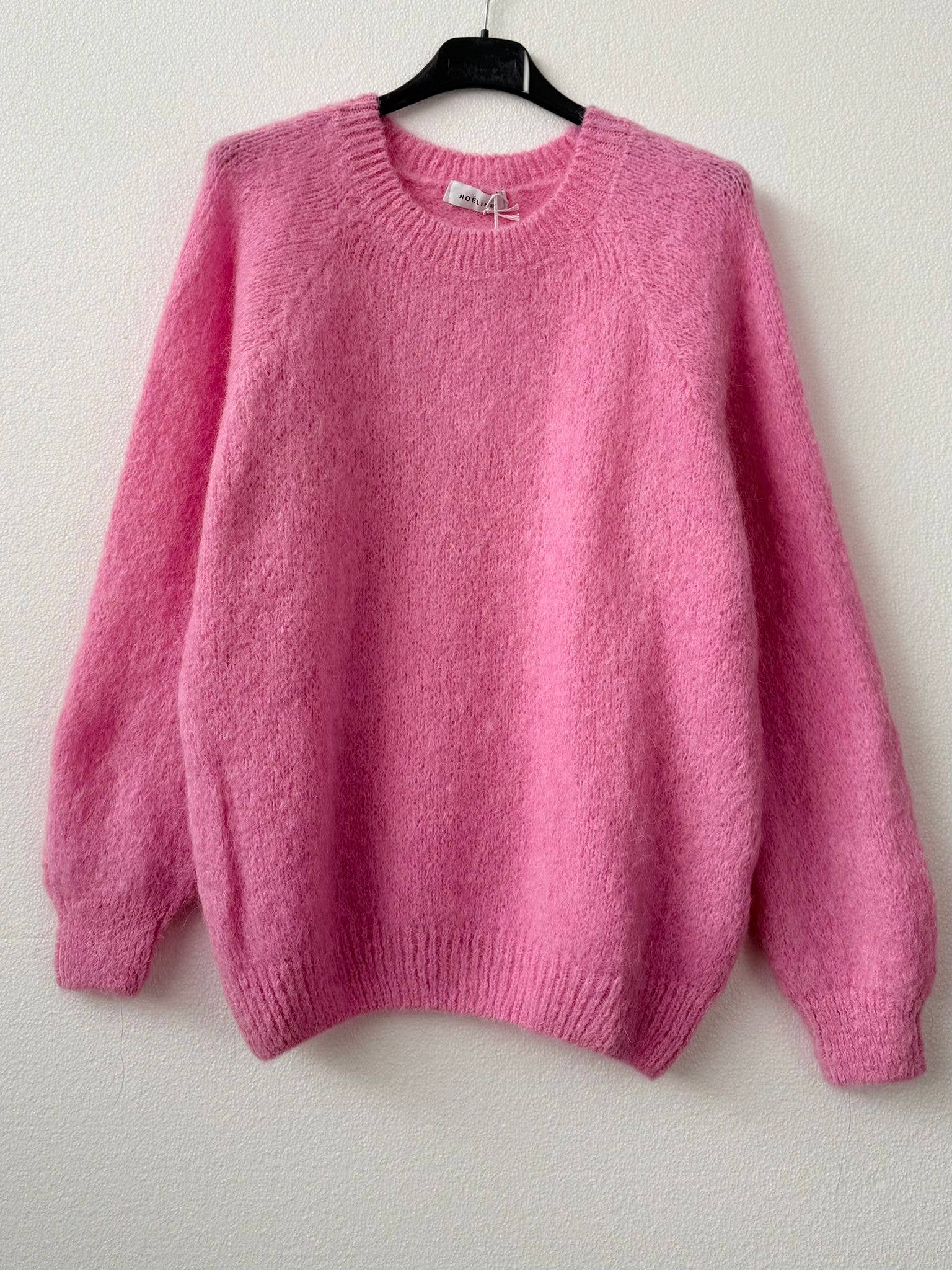 NOELINE - Wholesale Knit Sweater - Women's - Round neck sweater 50% alpaca 18197