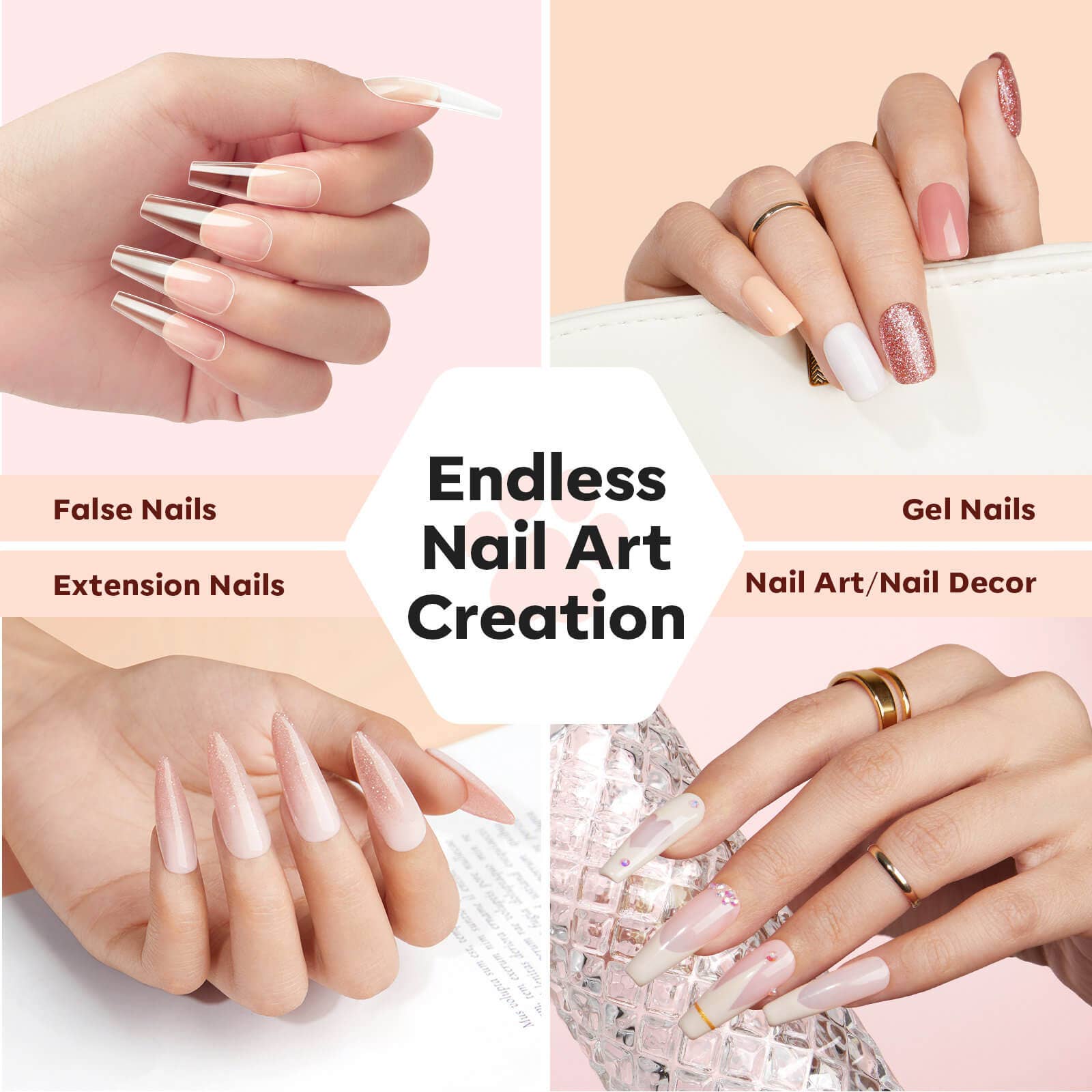 Modelones - Vente Sets de soins pour les ongles - Lampe à ongles LED à col de cygne UV 48W7