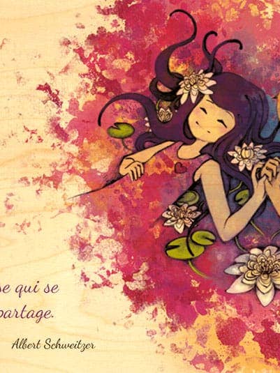 CARTA LEGNO CITAZIONE INNAMORATI PONCHO per la vendita all'ingrosso da parte di Hironwoods