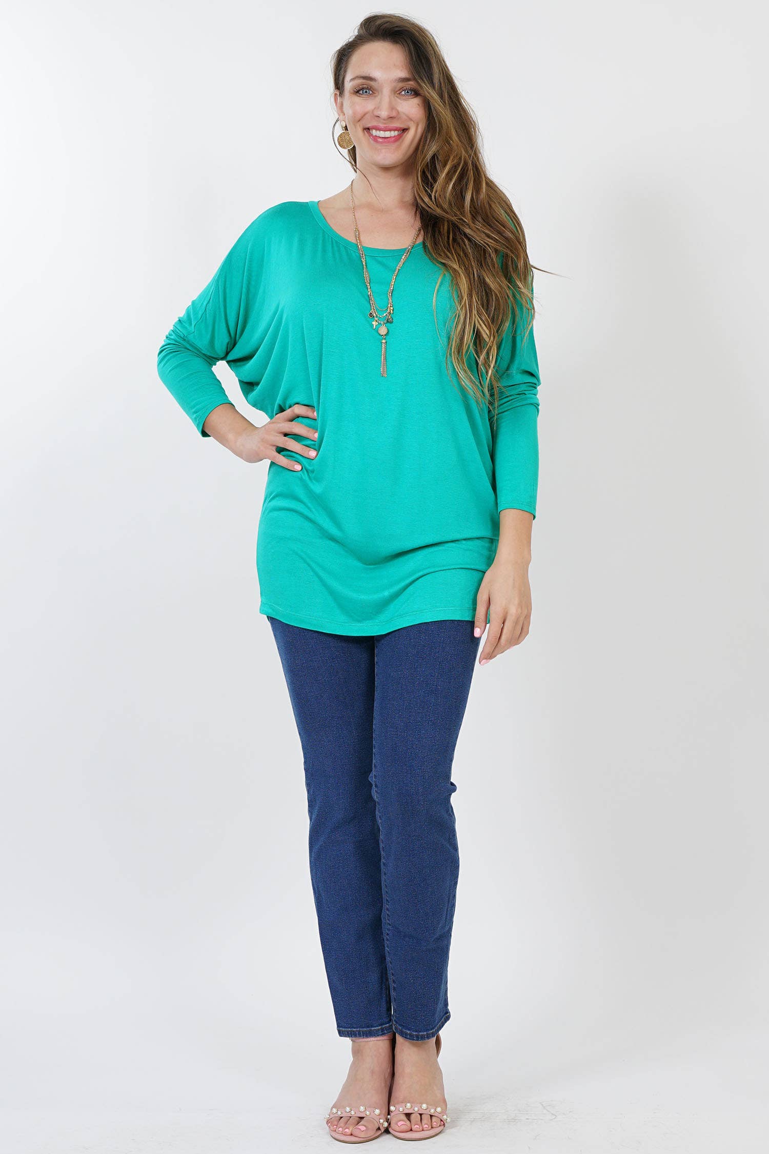 42POPS - Wholesale Tunic - Women's - ".....SI-6187 Plus Size Dolman Tunic5