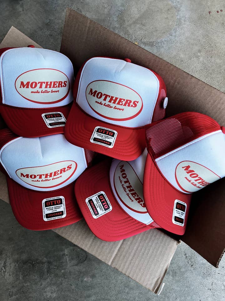 Mothers Make Better Lovers Trucker for wholesale by Grae + Co