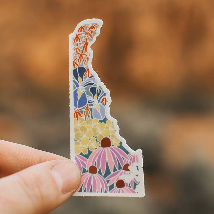 Delaware Wildflower | Sticker for wholesale by Roaming Heart