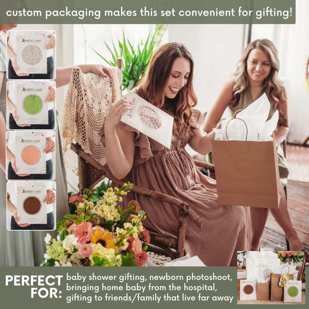 Dappled Dot Bamboo Baby Romper 2 Piece Set for wholesale on Faire3