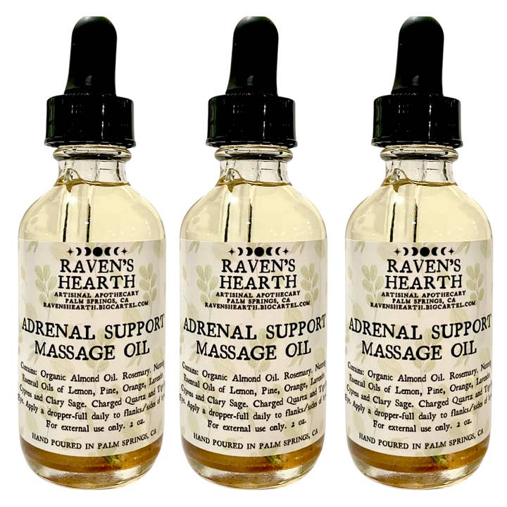 Bijniermassageolie | Natuurlijke stressondersteuning | Veganistisch voor wholesale door Raven’s Hearth