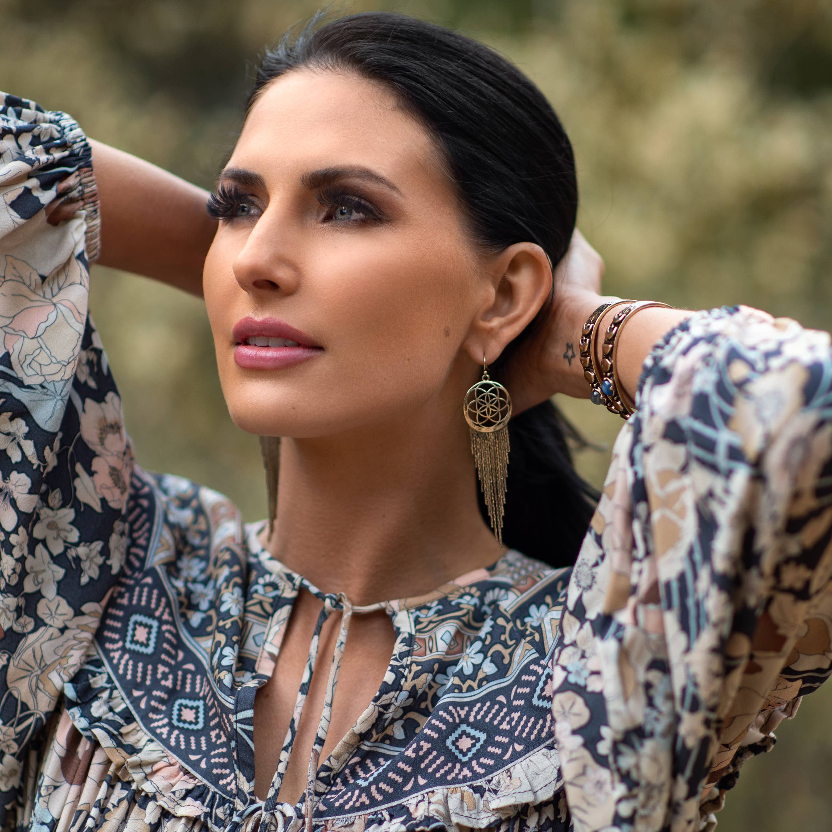 Hiouchi Jewels | Rose & Bolt Grateful Dead Jewelry - Wholesale Dangle Earrings - Dreamer Earring | Gold3