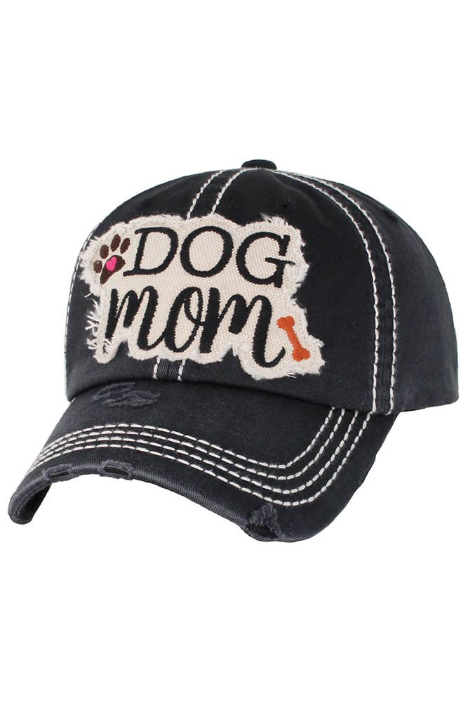 Hana – wholesale Baseballkeps - Dam – DOG MOM keps med vintagepatch och sliten look23
