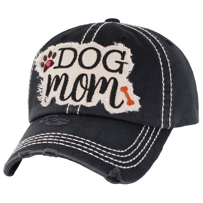 Hana – wholesale Baseballkeps - Dam – DOG MOM keps med vintagepatch och sliten look23