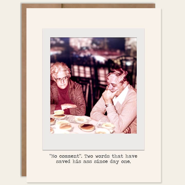 Divertente "Nessun commento" ha salvato il suo sedere fin dal primo giorno carta per la vendita all'ingrosso da parte di Heavenly Debbie